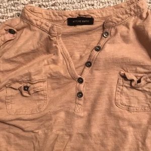 Quarter length sleeves shirt